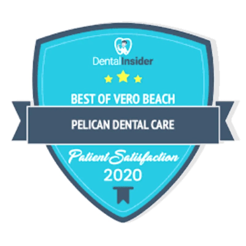 Dental Insider Best of Vero Beach Satisfação do Paciente 2020 - Pelican Dental Care
